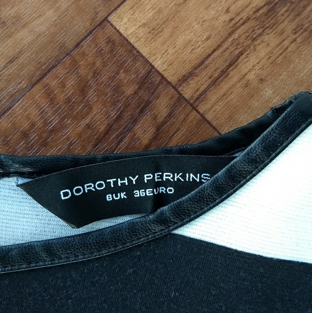Dorothy Perkins black & white striped shift dress - Picture 3 of 8